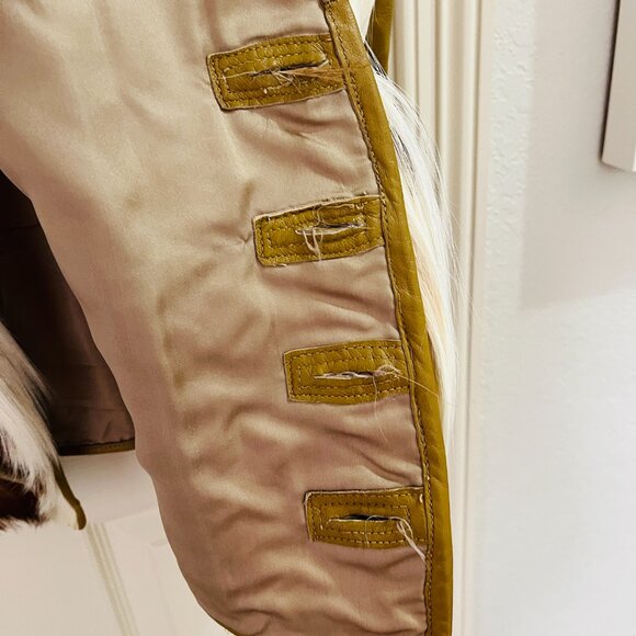 Vintage Bill Robinson cow hide vest size Large - Picture 6 of 17